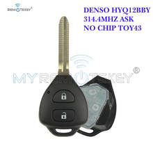 Remtekey chave remota denso hyq12bby 2 botões toy43 para toyota corolla camry + 314.4mhz 2024 - compre barato