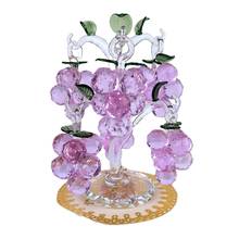 Фигурка винограда, из хрустального стекла, фиолетового цвета, рождественские украшения для дома подарок 2024 - купить недорого