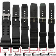 For casio Watches Watchband Silicone Rubber Bands EF Replace Electronic Wristwatch Band Sports Watch Straps 16mm 18mm 20mm 22mm 2024 - buy cheap