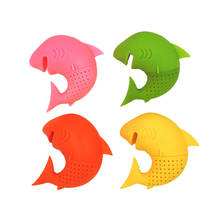 1pcs Shark Tea Infuser Reusable Silicone Tea Strainer Loose Leaf Tea Infuser Diffuser Kitchen Gadgets 2024 - buy cheap