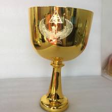 3-я Октава золотая чаша с дизайном ISIS в идеальном B Примечание в 432 Гц для заживления звука. 2024 - купить недорого