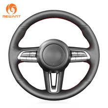 MEWANT черный чехол рулевого колеса автомобиля из искусственной кожи для Mazda CX-30 CX30 2019-2020 Mazda 3 Axela 2019-2020 2024 - купить недорого