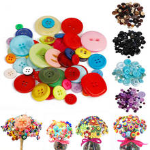 Botones de resina de 100 piezas botones de costura de tamaño combinado manualidades DIY Scrapbooking botones de ropa para niños accesorios de costura 2024 - compra barato