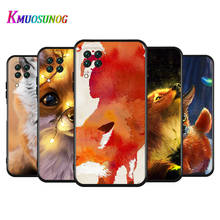 Cute Cartoon Animal Fox for Huawei P Smart Mate 40 30 20 10 RS Lite Pro Plus Z S 2019 2020 2021 Black phone Case 2024 - buy cheap