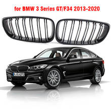 Gloss Black Front Bumper Kidney Grill Grilles for BMW 3 Series GT F34 2013-2020 320i 328i 335i XDrive Double Line M style 2024 - buy cheap