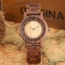 Simple Maple Walnut Wood Watch Men Women Quartz Movement Wrist Watch Round Dial Men's Full Wooden Band Clock Relojes Hombre 2020 2024 - buy cheap