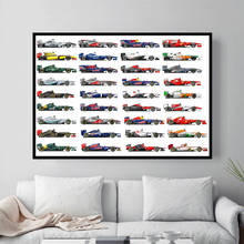 Fórmula 1 carros de corrida mundo motoristas ayrton senna poster imprime quadros da arte parede para decoração de casa schilderij obrazy 2024 - compre barato