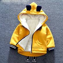 Bebê solto casaco jaqueta adorável casaco com zíper crianças 2020 novo outono inverno outwear bebê da criança roupas 1-5 ano 2024 - compre barato