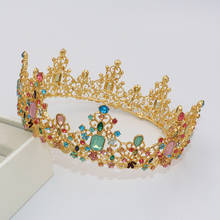 Tiara para noiva de cristal, acessório de joia para cabeça de casamento, para mulheres, ornamento de cabelo para desfile 2024 - compre barato