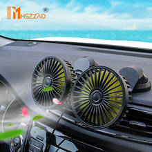 Ventilador duplo para carro, acessórios para o interior do carro, ventilação com múltiplos estilos 2024 - compre barato