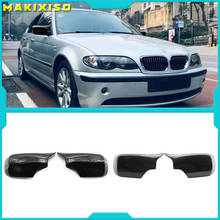Carbon Fiber Bright black Side Rearview Mirror Cover For BMW 3 5 E39 E46 525i 528i 530i 540i 323i 330i 328i 2024 - buy cheap