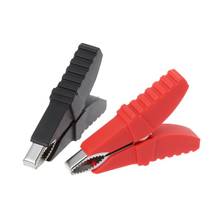 2pcs Red Black Butterfly Type Insulated Alligator Clips Testing Clamps For Car Battery Clip Power Test Cables 2024 - buy cheap