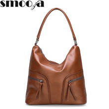 Smooza bolsas femininas de luxo, bolsa de mão designer de alta qualidade de couro para mulheres, bolsa transversal de alta capacidade, 2021 2024 - compre barato