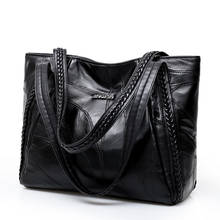 Bolsa de mão de couro de luxo feminina, bolsa de mão com alça superior, designer de moda para mulheres, bolsa de ombro grande feminina 2024 - compre barato