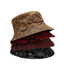 Sombrero de pescador plegable con estampado de grafiti para mujer, pescador con gorra de línea Uv, estilo Harajuku, informal, para playa, Verano 2024 - compra barato