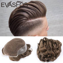 Evasfos-sistema de substituição de cabelo masculino, sistema de renda fina suíça durável para homens, q6 2024 - compre barato