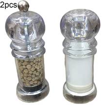 2Pcs Manual Salt Spice Pepper Condiment Bottle Mill Grinder Seasoning Cruet Spice Jar Container Home Kitchen Tool for spices 2024 - buy cheap