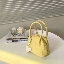 Bolso de mano pequeño para mujer, bandolera de hombro, Color amarillo crema, diseño de moda, novedad de 2021 2024 - compra barato