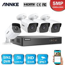 ANNKE 4CH 5MP Lite HD Video Security System 5IN1 H.265+ DVR With 4X 5MP Bullet Outdoor Weatherproof Surveillance Camera CCTV Kit 2024 - buy cheap