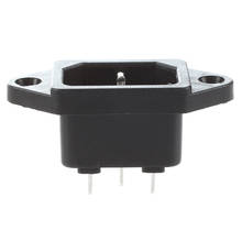 10 Pcs Black 3 Pins IEC320 C14 Inlet Power Plug Socket AC 250V 10A 2024 - buy cheap