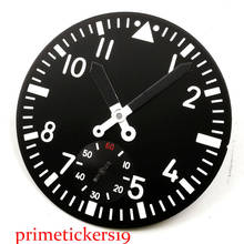 6498 movement men's watch 38.9mm Parnis black dial luminous marks fit  dial + hands 2024 - buy cheap