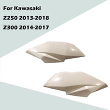 For Kawasaki Z250 2013-2018 Z300 2014-2017 Motorcycle Unpainted Left Right Small Plates Of Head Fairing ABS Injection Fairing 2024 - buy cheap