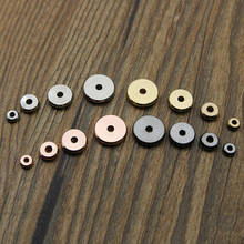 20pcs 4 6 8mm Silver Gold Black Color Brass Round Metal Spacer Beads for Jewelry Making fits Charm Bracelet DIY Jewelry Findings 2024 - buy cheap