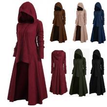 Vestido de fiesta de noche para mujer, Túnica con capucha, capa, caballero, gótico, elegante, Cosplay, S-XXXXXL 2024 - compra barato