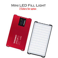 Yongnuo yn125 mini preenchimento de luz led, lâmpada rgb 3200-5600k para fotografia, bateria integrada para gravação de vídeo, selfie, fotografia, maquiagem para youtube 2024 - compre barato