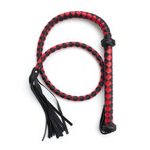 Chicote de couro pu de 150cm, brinquedo sexual para casais e adultos, chicote felpudo para flertar e bondage xn0143 2024 - compre barato