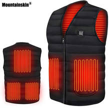 Mountainskin-Chaleco inteligente con calefacción eléctrica para hombre, chaqueta térmica Flexible para exteriores, con USB, para invierno, MT063 2024 - compra barato