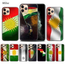 Чехол с флагом Курдистана для Apple iPhone 11 Pro XS Max XR X 7 8 6 6S Plus 5 5S SE 12 Mini черный мягкий чехол для телефона 2024 - купить недорого