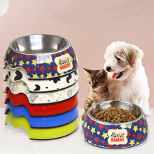 Non-slip Single Pet Bowls Dog Food WaterFeeder Stainless Steel Pet Drinking Dish FeederCat Puppy Feeding Supplies Dog Accessorie 2024 - buy cheap