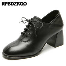 Sandalias de piel auténtica con punta redonda para mujer, zapatos de diseñador de alta calidad, de lujo, con cordones negros, 2021 2024 - compra barato