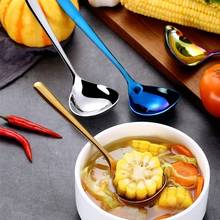 1 Pcs 304 Stainless Steel Spoon Family Soup Spoon Stainless Steel Kitchen Cooking Spoon Multiple Colour 2024 - buy cheap