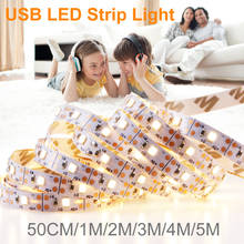 USB LED Strip Light 2835 SMD 5V Flexible LED Lamp Tape Ribbon 1M 2M 3M 4M 5M Led TV Desktop Screen BackLight Diode Tape Light 2024 - buy cheap