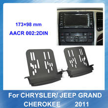 Radio de coche 2 Din Fascia para Chrysler JEEP GRAND CHEROKEE 2011, marco de DVD, Panel estéreo, embellecedor de salpicque, Kit de instalación, Marco 2024 - compra barato