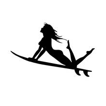 17*11cm estilo do carro sexy menina surf vinil adesivo interessante beleza tentação corpo adesivos de carro decalques acessórios do carro 2024 - compre barato