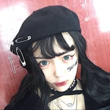Ruibbit New Arrival Japanese Gothic Girl Punk Preppy style Plaid Berets Hat Harajuku Woman Casual Caps Fashion Hats 2024 - buy cheap