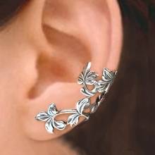 2021 leaves Clip on Earrings Ear Cuff For Women Girl Lady Without Piercing Earring Jewelry 2024 - buy cheap