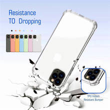 Противоударный Прозрачный чехол для iPhone 11 pro max Мягкий силиконовый чехол для телефона из ТПУ для iPhone 6 6s 8 7 Plus X XS MAX XR Защитная крышка 2024 - купить недорого