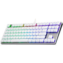 Cooler master sk630 teclado mecânico fino cereja mx, interruptor curto vermelho com 87 teclas, efeito de iluminação rgb sem perfurador 2024 - compre barato