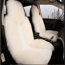 5 seat Keep warm Australian wool long plush fur seat cover for Toyota Prado chr auris wish aygo prius camry 40 50 Sienna 2024 - buy cheap
