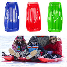Snow Sled Grass Sand Skiing Board Outdoor Kids Adults Sledge Luge PE Tool 2024 - buy cheap