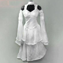 CC35 1/6 Gothic White Wedding Dress Female Soldier Skirt Clothes Fit 12'' PH TBL Action Figure Body 2024 - buy cheap