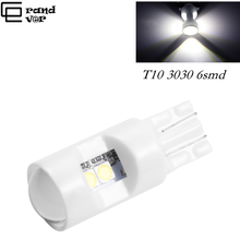 Lámpara LED de cerámica T10 para coche, luz ancha W5W, 194, 3030, 6smd, 12V, CANBUS, accesorios para coche, luces de instrumentos, 2 uds. 2024 - compra barato