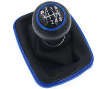 High Quality 6 Speed Blue Car Gear Shift Knob Lever Shifter Gaitor Boot For VW 1999-2004 Golf 4 IV MK4 GTI R32 For Bora Jetta MT 2024 - buy cheap