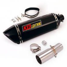 51mm Motorcycle Exhaust System Muffler Baffle Connection Link Tube Escape Middle Link Pipe for kymco AK550 2024 - buy cheap