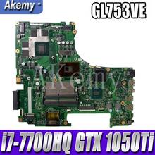 GL753VD материнская плата основная плата REV: 2,0 w/GTX 1050Ti 4G GPU + i7-7700HQ 2,8 Ghz cpu для ноутбуков Asus ROG GL753V GL753VE GL753VD 2024 - купить недорого