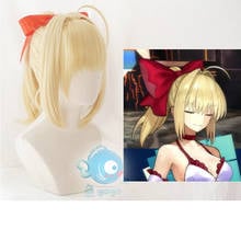 Fate/EXTRA Nero Wig Fate Grand Order Cosplay Wig Synthetic Golden Heat Resistant Hair Fate Stay Night Cosplay Hair + Wig Cap 2024 - buy cheap